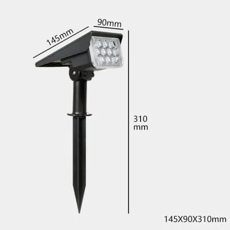 זוג ספוטים סולאריים 20 לדים דגם עדן RGB | תאורה ממוקדת