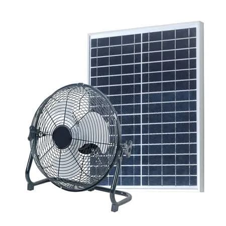 מאוורר סולארי מקצועי 30W "12 נטען וכולל טעינה יוצאת