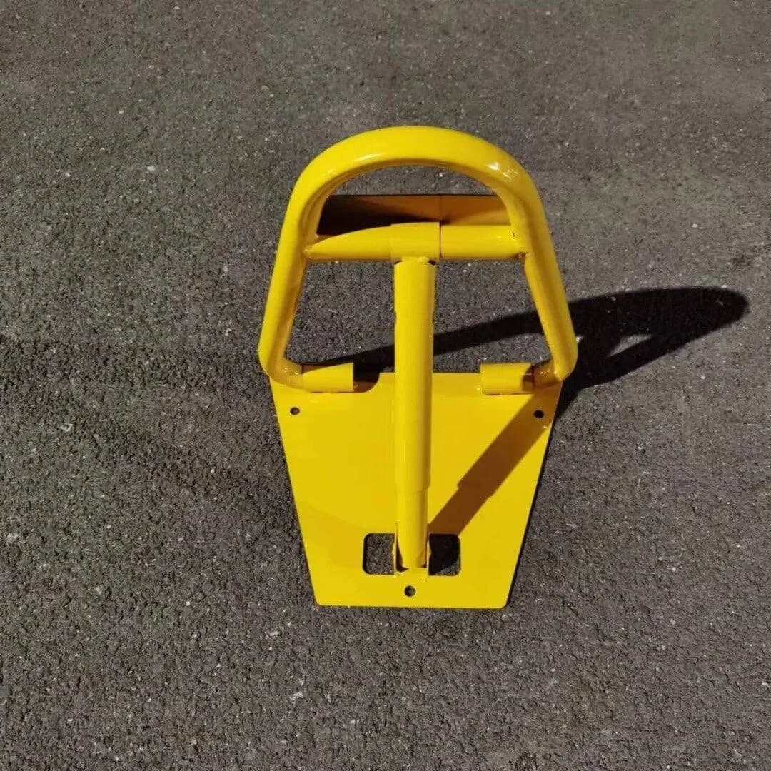מחסום חניה ידני מתקפל מחוזק עם מנעול + 2 מפתחות