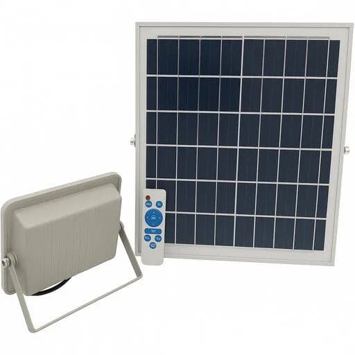 פרוז'קטור סולארי 100W כולל 3 גווני הארה: צהוב, לבן חם ולבן קר